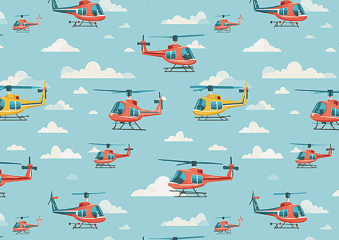 Sky Patrol, Horizon - Roman Blind - Image 7